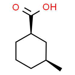 ChemSpider 2D Image | (1R,3S)-3-Methylcyclohexanecarboxylic acid | C8H14O2