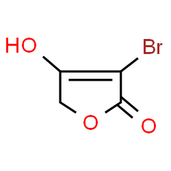 ChemSpider 2D Image | 3-Bromo-4-hydroxy-2(5H)-furanone | C4H3BrO3