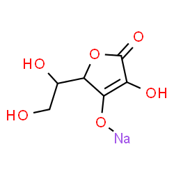 ChemSpider 2D Image | sodium ascorbate | C6H7NaO6