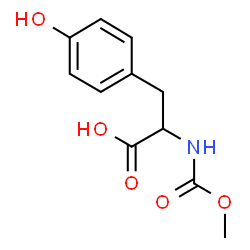 ChemSpider 2D Image | N-CARBOMETHOXY-L-TYROSINE | C11H13NO5