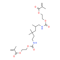 ChemSpider 2D Image | DI-2-METHACRYLOXYETHYL 2,4,4-TRIMETHYLHEXAMETHYLENEDICARBAMATE | C23H38N2O8