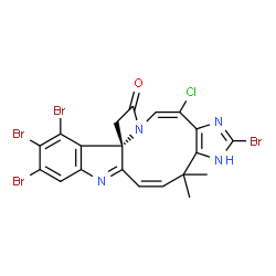 ChemSpider 2D Image | chartelline A | C20H13Br4ClN4O