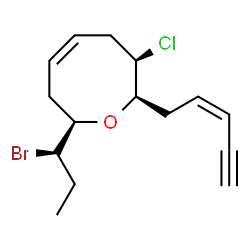 ChemSpider 2D Image | Z-pinnatifidienyne | C15H20BrClO
