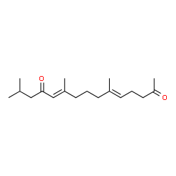 ChemSpider 2D Image | Æ10(11)-dihydromonooxofranesylacetone | C18H30O2