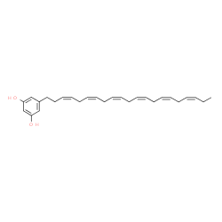 ChemSpider 2D Image | 5-(henicosahexaenyl)benzene-1,3-diol | C27H36O2