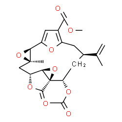 ChemSpider 2D Image | 13a-acetoxy-11§,12§-epoxypukalide | C23H26O9
