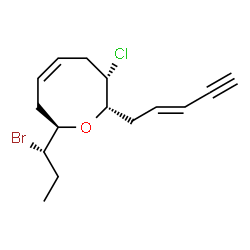 ChemSpider 2D Image | E-dihydrorhodophytin | C15H20BrClO