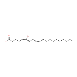 ChemSpider 2D Image | 6-Bromo-5,9-icosadienoic acid | C20H35BrO2