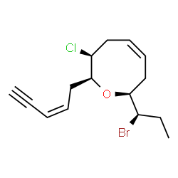 ChemSpider 2D Image | 13-epipinnatifidenyne | C15H20BrClO