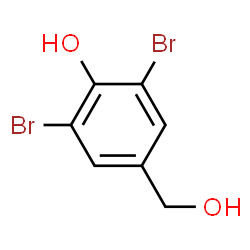 ChemSpider 2D Image | 2,6-Dibromo-4-(hydroxymethyl)phenol | C7H6Br2O2