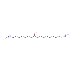 ChemSpider 2D Image | 9-Hydroxy-16-isothiocyanatohexadecyl thiocyanate | C18H32N2OS2