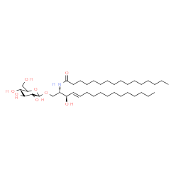 ChemSpider 2D Image | N-{(2S,3R,4E)-1-[(5xi)-beta-D-xylo-Hexopyranosyloxy]-3-hydroxy-4-hexadecen-2-yl}hexadecanamide | C38H73NO8