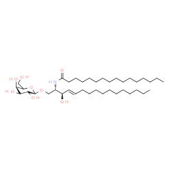 ChemSpider 2D Image | N-{(2S,3R,4E)-1-[(5xi)-alpha-L-arabino-Hexopyranosyloxy]-3-hydroxy-4-hexadecen-2-yl}hexadecanamide | C38H73NO8