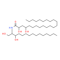 ChemSpider 2D Image | N-(1,3-Dihydroxy-2-pentadecanyl)-2,4-dihydroxytricosanamide | C38H77NO5