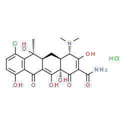 ChemSpider 2D Image | Chlortetracycline hydrochloride | C22H24Cl2N2O8