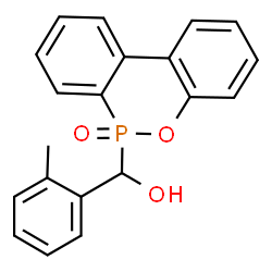 ChemSpider 2D Image | (2-Methylphenyl)(6-oxido-6H-dibenzo[c,e][1,2]oxaphosphinin-6-yl)methanol | C20H17O3P