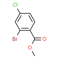ChemSpider 2D Image | Methyl 2-bromo-4-chlorobenzoate | C8H6BrClO2