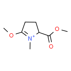 ChemSpider 2D Image | 5-Methoxy-2-(methoxycarbonyl)-1-methyl-3,4-dihydro-2H-pyrrolium | C8H14NO3
