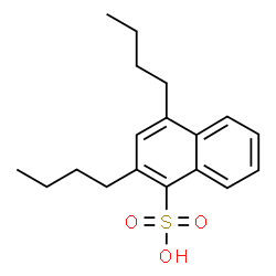 ChemSpider 2D Image | 2,4-Dibutyl-1-naphthalenesulfonic acid | C18H24O3S