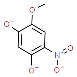 ChemSpider 2D Image | 4-Methoxy-6-nitro-1,3-benzenediolate | C7H5NO5