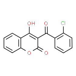 ChemSpider 2D Image | 3-(2-Chlorobenzoyl)-4-hydroxy-2H-chromen-2-one | C16H9ClO4