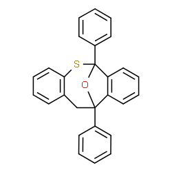 ChemSpider 2D Image | 1,10-Diphenyl-17-oxa-2-thiatetracyclo[8.6.1.0~3,8~.0~11,16~]heptadeca-3,5,7,11,13,15-hexaene | C27H20OS
