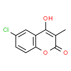 ChemSpider 2D Image | 6-Chloro-4-hydroxy-3-methyl-2H-chromen-2-one | C10H7ClO3