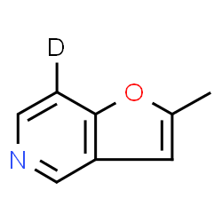 ChemSpider 2D Image | 2-Methyl(7-~2~H)furo[3,2-c]pyridine | C8H6DNO