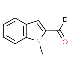 ChemSpider 2D Image | 1-Methyl-1H-indole-2-(~2~H)carbaldehyde | C10H8DNO