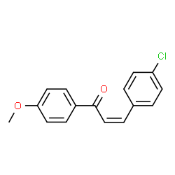 ChemSpider 2D Image | (2Z)-3-(4-Chlorophenyl)-1-(4-methoxyphenyl)-2-propen-1-one | C16H13ClO2