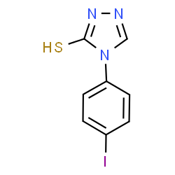 ChemSpider 2D Image | 4-(4-Iodophenyl)-2,4-dihydro-3H-1,2,4-triazole-3-thione | C8H6IN3S