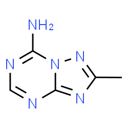 ChemSpider 2D Image | 2-Methyl[1,2,4]triazolo[1,5-a][1,3,5]triazin-7-amine | C5H6N6