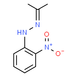 ChemSpider 2D Image | 1-Isopropylidene-2-(2-nitrophenyl)hydrazine | C9H11N3O2