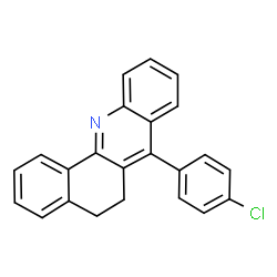 ChemSpider 2D Image | 7-(4-Chlorophenyl)-5,6-dihydrobenzo[c]acridine | C23H16ClN