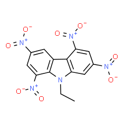 ChemSpider 2D Image | 9-Ethyl-1,3,5,7-tetranitro-9H-carbazole | C14H9N5O8