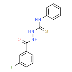 ChemSpider 2D Image | 2-(3-Fluorobenzoyl)-N-phenylhydrazinecarbothioamide | C14H12FN3OS