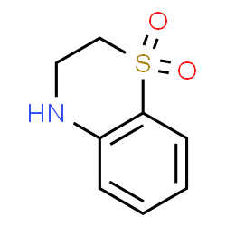 ChemSpider 2D Image | 3,4-Dihydro-2H-1,4-benzothiazine 1,1-dioxide | C8H9NO2S