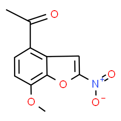 ChemSpider 2D Image | 1-(7-Methoxy-2-nitrobenzofuran-4-yl)ethanone | C11H9NO5