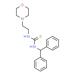 ChemSpider 2D Image | 1-(Diphenylmethyl)-3-[2-(4-morpholinyl)ethyl]thiourea | C20H25N3OS