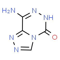 ChemSpider 2D Image | 8-Amino[1,2,4]triazolo[4,3-d][1,2,4]triazin-5(6H)-one | C4H4N6O