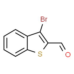ChemSpider 2D Image | 3-Bromobenzothiophene-2-carboxaldehyde | C9H5BrOS