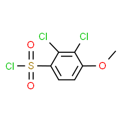 ChemSpider 2D Image | 2,3-Dichloro-4-methoxybenzenesulfonyl chloride | C7H5Cl3O3S
