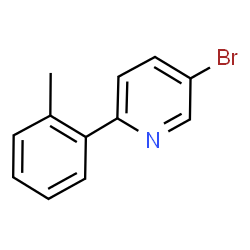 ChemSpider 2D Image | 5-Bromo-2-(2-methylphenyl)pyridine | C12H10BrN