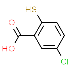 ChemSpider 2D Image | 5-chloro-2-mercaptobenzoic acid | C7H5ClO2S