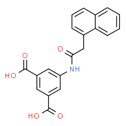ChemSpider 2D Image | 5-[(1-Naphthylacetyl)amino]isophthalic acid | C20H15NO5