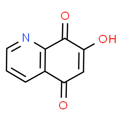 ChemSpider 2D Image | 7-Hydroxy-5,8-quinolinedione | C9H5NO3