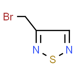 ChemSpider 2D Image | 3-(Bromomethyl)-1,2,5-thiadiazole | C3H3BrN2S