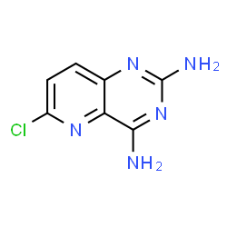 ChemSpider 2D Image | 6-Chloropyrido[3,2-d]pyrimidine-2,4-diamine | C7H6ClN5