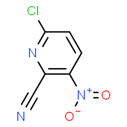 ChemSpider 2D Image | 6-chloro-3-nitropicolinonitrile | C6H2ClN3O2