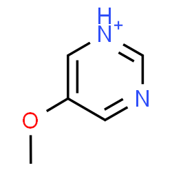 ChemSpider 2D Image | 5-Methoxypyrimidin-1-ium | C5H7N2O
